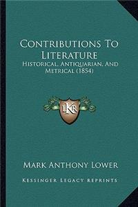 Contributions To Literature