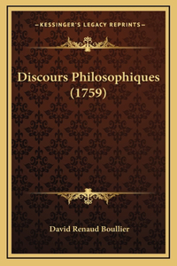 Discours Philosophiques (1759)