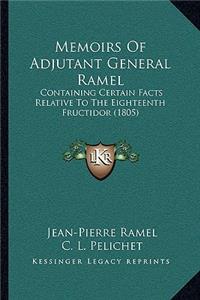 Memoirs Of Adjutant General Ramel