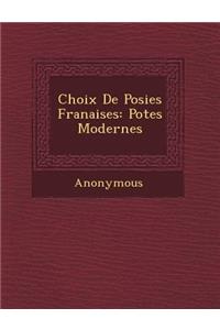 Choix de Po Sies Fran Aises