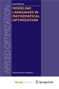 Modeling Languages in Mathematical Optimization