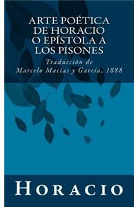 Arte poética de Horacio o Epístola a los Pisones