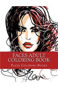 Faces Adult Coloring Book