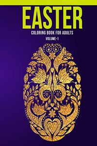 Easter Coloring Book For Adults (Volume-1)