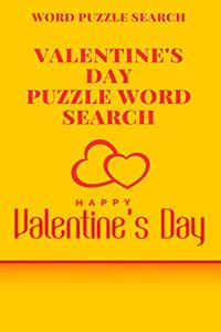 Word puzzle Search Valentine's Day puzzle Word Search Happy Valentine's Day