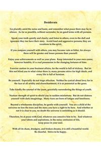 Desiderata: Cream Marble Large Lined Journal 8.5 x 11