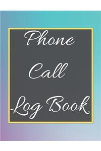 Phone Call Log Book