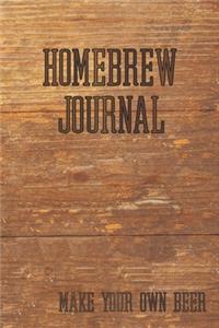 Homebrew Journal - Make Your Own Beer