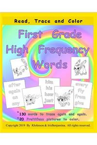 Read, Trace and Color First Grade High Frequency Words