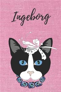 Ingeborg Notizbuch Katze / Malbuch / Tagebuch / Journal / DIN A5 / Geschenk