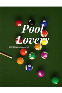 Pool Lovers 2020 Calendar Journal
