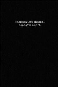 There's a 99% chance I don't give a sh*t.