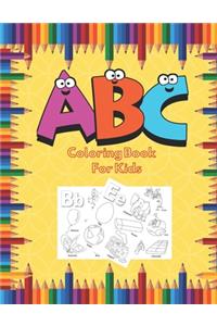 A B C Coloring Book For Kids