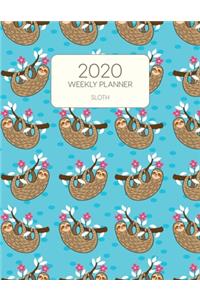 2020 Weekly Planner Sloth