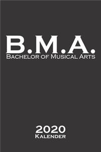 Bachelor of Musical Arts Kalender 2020