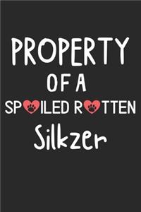 Property Of A Spoiled Rotten Silkzer: Lined Journal, 120 Pages, 6 x 9, Silkzer Dog Gift Idea, Black Matte Finish (Property Of A Spoiled Rotten Silkzer Journal)