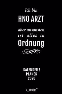 Kalender 2020 für HNO Ärzte / HNO Arzt / HNO Ärztin