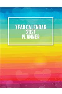 Year Calendar 2021 Planner