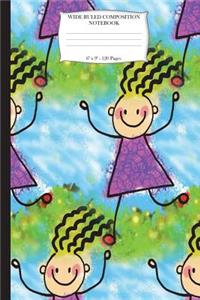 Wide Ruled Composition Notebook 6