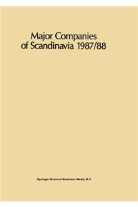 Major Companies of Scandinavia 1987/88