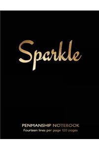 Penmanship Notebook - fourteen lines per page 120 pages