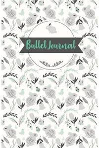 Bullet Journal: Cute Rabbit: Notebook, Bullet Journal Dotted Grid, 100 Pages (5.5 X 8.5)