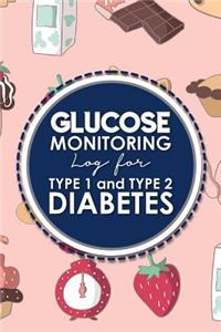 Glucose Monitoring Log for Type 1 and Type 2 Diabetes