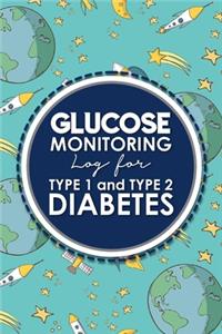 Glucose Monitoring Log for Type 1 and Type 2 Diabetes