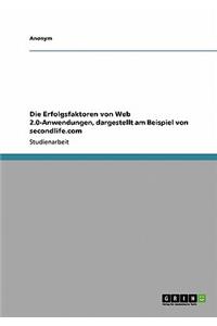 Erfolgsfaktoren Von Web 2.0-Anwendungen, Dargestellt Am Beispiel Von Secondlife.com
