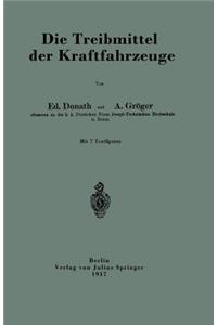 Die Treibmittel Der Kraftfahrzeuge