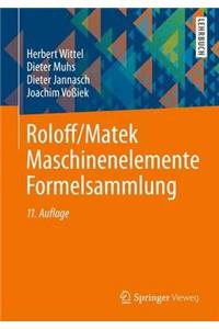 Roloff/Matek Maschinenelemente Formelsammlung