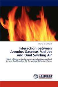 Interaction between Annulus Gaseous Fuel Jet and Dual Swirling Air