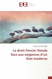 droit foncier Nande face aux exigences d'un État moderne