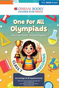 Oswaal One for All Olympiads Previous Year Solved Papers Class 7 Reasoning For 2025 Exam