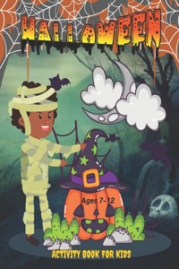Halloween activity book for kids ages 7-12