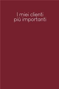 I miei clienti più importanti: Quaderno da completare per la registrazione delle conversazioni con i (nuovi) clienti - Design: Rosso