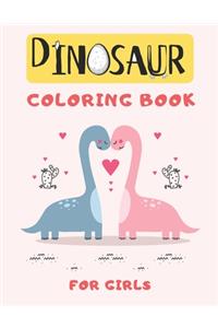 Dinosaur Coloring Book for Girls