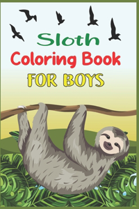 Sloth Coloring Book For Boys