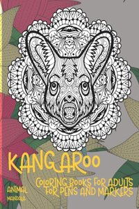 Mandala Coloring Books for Adults for Pens and Markers - Animal - Kangaroo