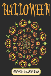 Halloween Mandalas Coloring Book