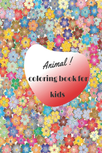 Animals coloring book for kids