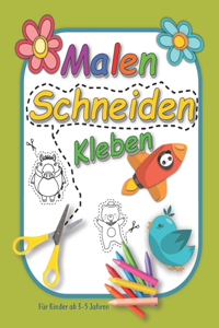 Malen Schneiden Kleben Für Kinder ab 3-5 Jahren