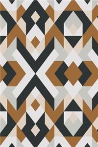 Black and White Geometric Design Notebook