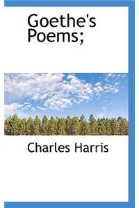 Goethe's Poems