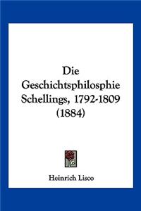 Geschichtsphilosphie Schellings, 1792-1809 (1884)