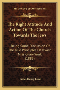 The Right Attitude and Action of the Church Towards the Jews