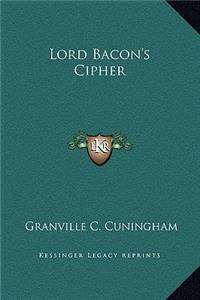 Lord Bacon's Cipher