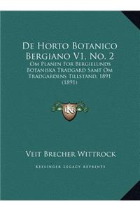 De Horto Botanico Bergiano V1, No. 2