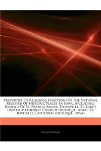 Articles on Properties of Religious Function on the National Register of Historic Places in Iowa, Including
