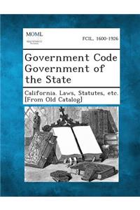 Government Code Government of the State